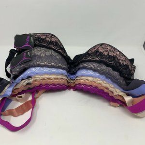 34DD Sofra Padded Push Up Bra Lot Of 6 Bras Uplift